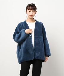 ELENDEEK（エレンディーク）の「ウールボアリバーシブルショートコート 