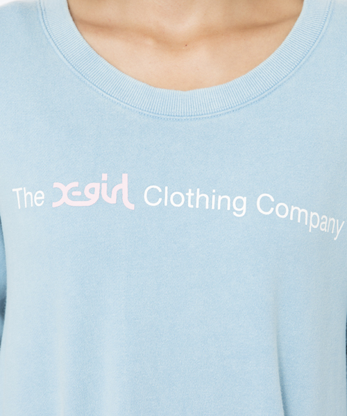 X-girl(エックスガール)の「WASHED SWEAT DRESS(ワンピース・レディース・ブラック/アッシュ/グリーン/ライトブルー・2/1)」の10枚目の写真