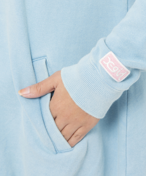 X-girl(エックスガール)の「WASHED SWEAT DRESS(ワンピース・レディース・ブラック/アッシュ/グリーン/ライトブルー・2/1)」の11枚目の写真