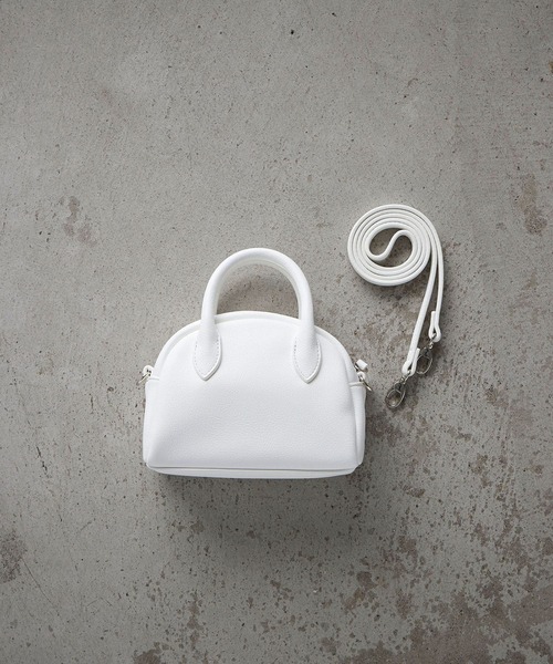 EFOLE（エフォル）の「マイクロ　ミニボストン　ショルダー　バッグ（ボストンバッグ・レディース・ホワイト/ブラック/ブラウン・FREE）」の13枚目の写真