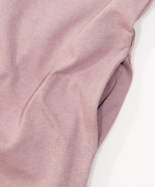 devirock（デビロック）の「バックロゴプリント 半袖ワンピース（ワンピース・キッズ・パープル系その他/グレイッシュブルー/ブルーグレー/グリーン系その他/ラベンダー/ブラック/ブルー系その他/グレー系その他/チャコール/スモークピンク・130cm/140cm/110cm/120cm/100cm/150cm/160cm）」の22枚目の写真