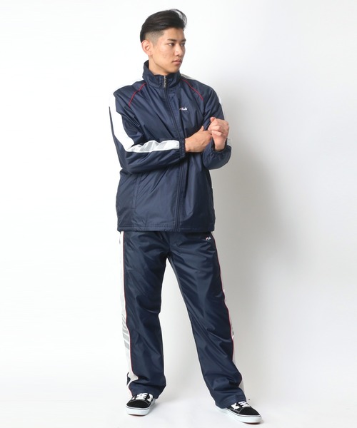 FILA（フィラ）の「FILA/フィラ シャドーストライプ 中綿セットアップ 