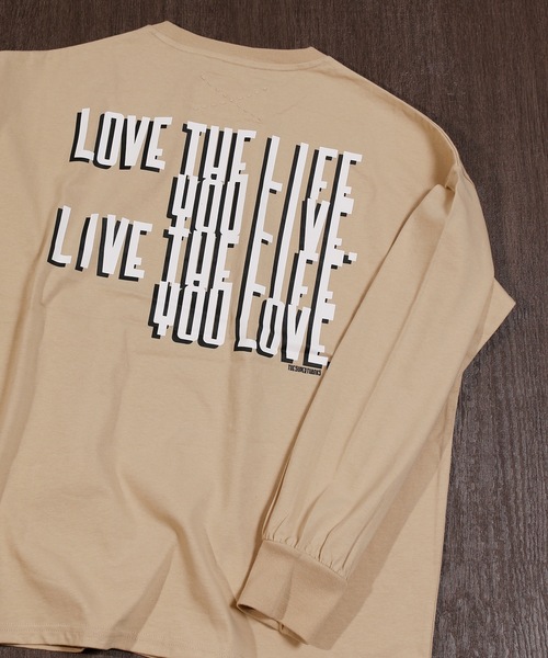 Love トップス The The Life バッグプリントロングtシャツ ユニセックス Tシャツ Tシャツ カットソー カットソー Superthanks スーパーサンクス のファッション