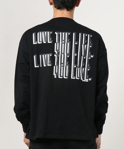 Love トップス The The Life バッグプリントロングtシャツ ユニセックス Tシャツ Tシャツ カットソー カットソー Superthanks スーパーサンクス のファッション