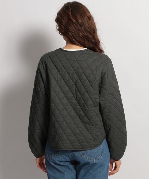 niko and...(ニコアンド)の「ライナーキルティングカーディガン(カーディガン/ボレロ・レディース・チャコール/オリーブ/ラベンダー・MEDIUM/LARGE)」の9枚目の写真