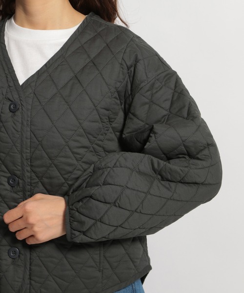 niko and...(ニコアンド)の「ライナーキルティングカーディガン(カーディガン/ボレロ・レディース・チャコール/オリーブ/ラベンダー・MEDIUM/LARGE)」の12枚目の写真