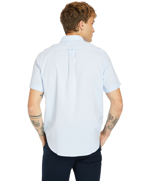 Timberland（ティンバーランド）の「メンズ 半袖 ゲイル リバー オックスフォード シャツ（シャツ/ブラウス・メンズ・ブルー/ダークブルー/ホワイト・MEDIUM/LARGE/X-LARGE/SMALL/X-SMALL/XX-LARGE）」の10枚目の写真