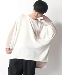 SITRY | bi color Long length Pullover/バイカラー ロングレングス プルオーバー/ロンＴ(Tシャツ/カットソー)