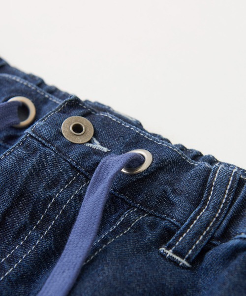 CUBE SUGAR（キューブシュガー）の「綿麻 テンセルデニム イージー ベーカースカート（デニムスカート・レディース・ライトブルー/インディゴブルー・M）」の19枚目の写真
