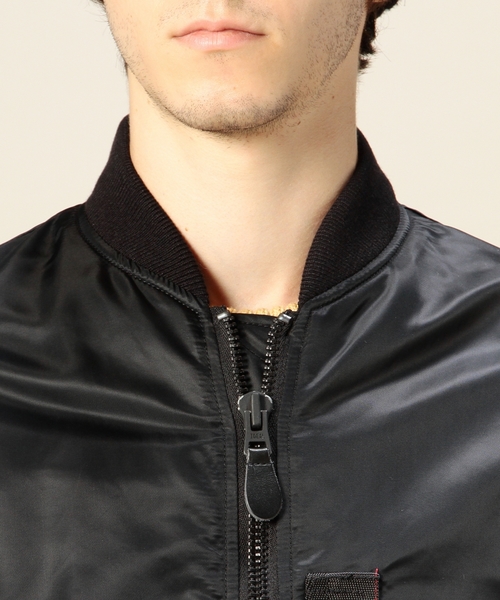BEAUTY&YOUTH UNITED ARROWS(ビューティーアンドユースユナイテッドアローズ)の「BY ナイロン MA-1 ◆(ミリタリージャケット・メンズ・ブラック/オリーブ・X-LARGE/SMALL/MEDIUM/LARGE)」の14枚目の写真