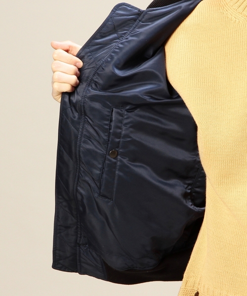 BEAUTY&YOUTH UNITED ARROWS(ビューティーアンドユースユナイテッドアローズ)の「BY ナイロン MA-1 ◆(ミリタリージャケット・メンズ・ブラック/オリーブ・X-LARGE/SMALL/MEDIUM/LARGE)」の9枚目の写真