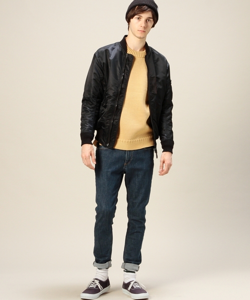 BEAUTY&YOUTH UNITED ARROWS(ビューティーアンドユースユナイテッドアローズ)の「BY ナイロン MA-1 ◆(ミリタリージャケット・メンズ・ブラック/オリーブ・X-LARGE/SMALL/MEDIUM/LARGE)」の4枚目の写真