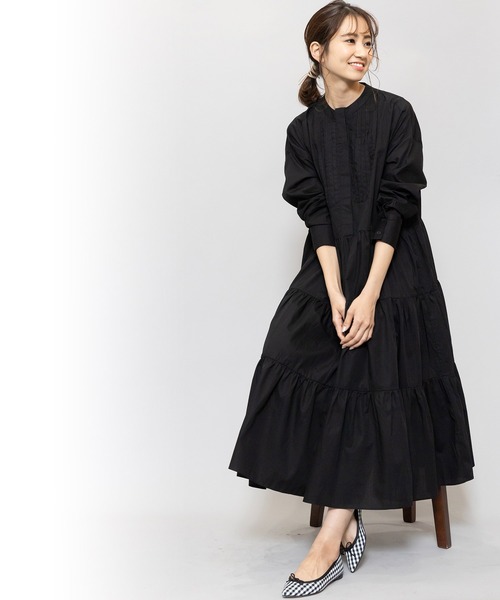 mili an deni（ミリアンデニ）の「タキシードシャツワンピース（シャツワンピース・レディース・ホワイト/ブラック/ネイビー/アッシュグレー/チェリーピンク/スミクロ/ダークネイビー/ダークグレー/キャメル・M/L/LL）」の16枚目の写真