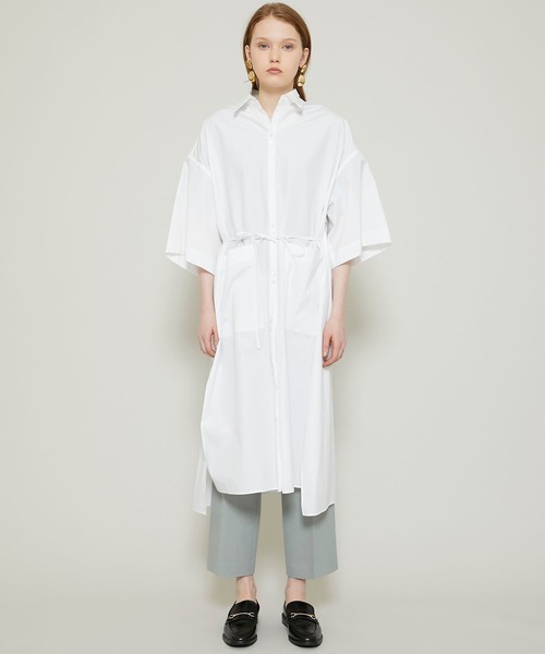 RITO（リト）の「コットンブロードシャツドレス 0771RTS717A（ワンピース・レディース・ホワイト/グレー・36）」の15枚目の写真
