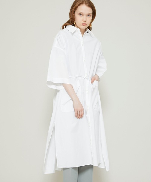 RITO（リト）の「コットンブロードシャツドレス 0771RTS717A（ワンピース・レディース・ホワイト/グレー・36）」の13枚目の写真
