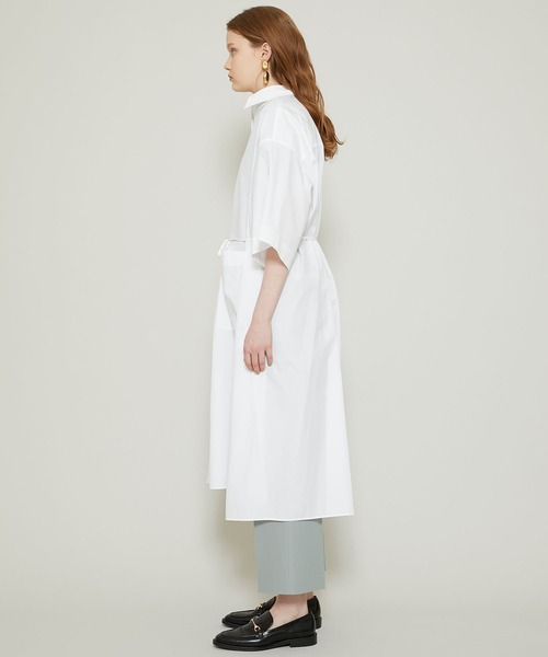 RITO（リト）の「コットンブロードシャツドレス 0771RTS717A（ワンピース・レディース・ホワイト/グレー・36）」の3枚目の写真