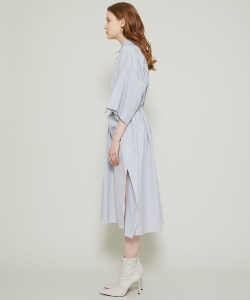 RITO（リト）の「コットンブロードシャツドレス 0771RTS717A（ワンピース・レディース・ホワイト/グレー・36）」の5枚目の写真