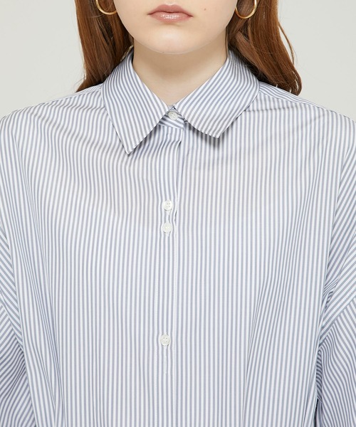 RITO（リト）の「コットンブロードシャツドレス 0771RTS717A（ワンピース・レディース・ホワイト/グレー・36）」の12枚目の写真