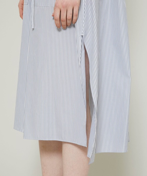 RITO（リト）の「コットンブロードシャツドレス 0771RTS717A（ワンピース・レディース・ホワイト/グレー・36）」の9枚目の写真