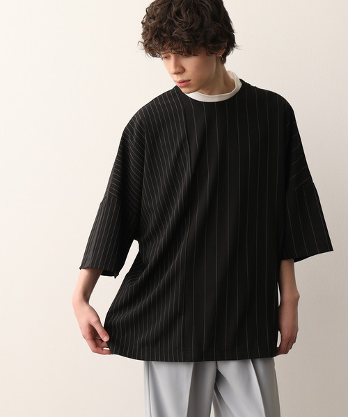 JUNRED（ジュンレッド）の「ストライププルオーバー（Tシャツ/カットソー・メンズ・ブラック/グレー・M/L）」の11枚目の写真