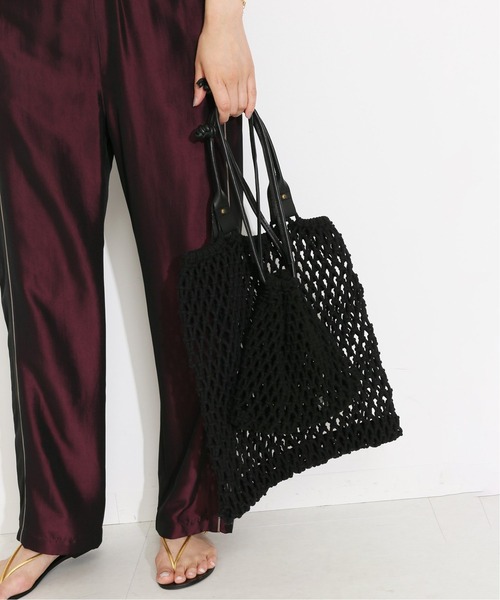 MAISON N.H PARIS｜レザーメッシュバッグ goa-petit-yn - Piu di