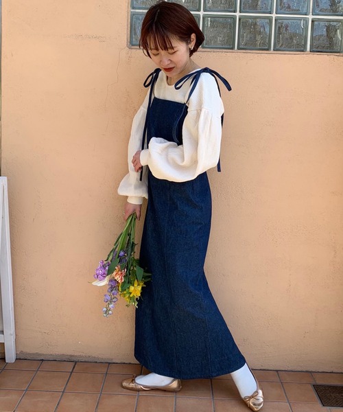 Sygne. 】デニムタイトジャンパースカート（ワンピース）｜Sygne