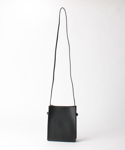 BEAUTY&YOUTH UNITED ARROWS（ビューティーアンドユースユナイテッドアローズ）の「BY スムース スクエア ポーチ/バッグ（ショルダーバッグ・メンズ・グレー/ブラック・FREE）」の4枚目の写真