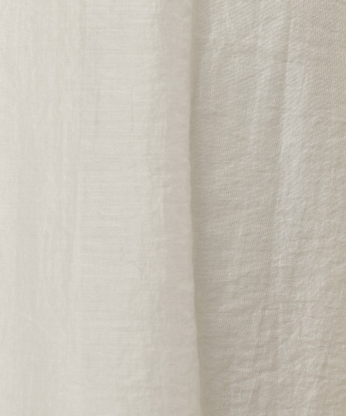 LOWRYS FARM（ローリーズファーム）の「シアーカイキンシャツワンピースＳＳ　943178（ワンピース・レディース・ブラック/グリーン/アイボリー/グレー・FREE）」の15枚目の写真