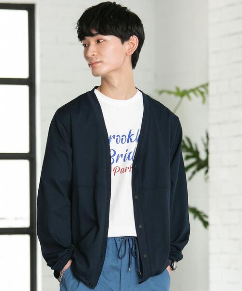 coen(コーエン)の「2WAYストレッチVネックカーディガン(カーディガン/ボレロ・メンズ・オリーブ/ダークグレー/ネイビー・X-LARGE/SMALL/MEDIUM/LARGE)」の1枚目の写真