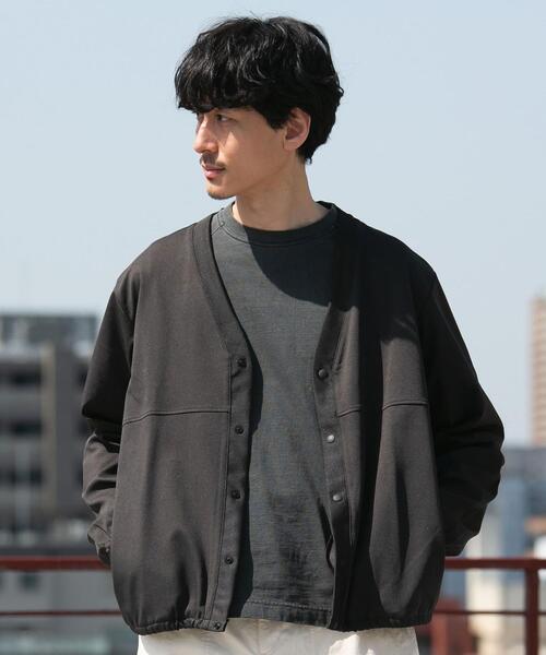 coen(コーエン)の「2WAYストレッチVネックカーディガン(カーディガン/ボレロ・メンズ・オリーブ/ダークグレー/ネイビー・X-LARGE/SMALL/MEDIUM/LARGE)」の4枚目の写真