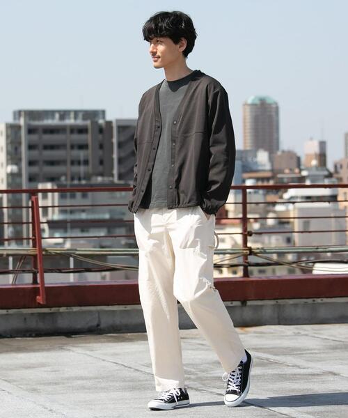 coen(コーエン)の「2WAYストレッチVネックカーディガン(カーディガン/ボレロ・メンズ・オリーブ/ダークグレー/ネイビー・X-LARGE/SMALL/MEDIUM/LARGE)」の5枚目の写真