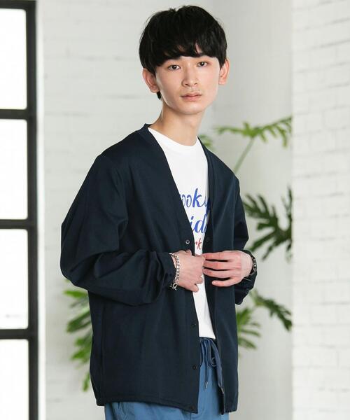 coen(コーエン)の「2WAYストレッチVネックカーディガン(カーディガン/ボレロ・メンズ・オリーブ/ダークグレー/ネイビー・X-LARGE/SMALL/MEDIUM/LARGE)」の12枚目の写真