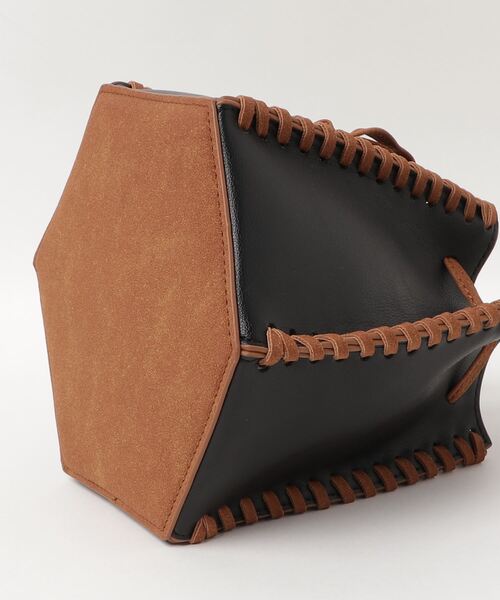 PROTCOL（プロトコル）の「PROTCOL（プロトコル）HEXAGON LEATHER BAG / ヘキサゴンレザーバッグ（ショルダーバッグ・レディース・ブラック・FREE）」の3枚目の写真