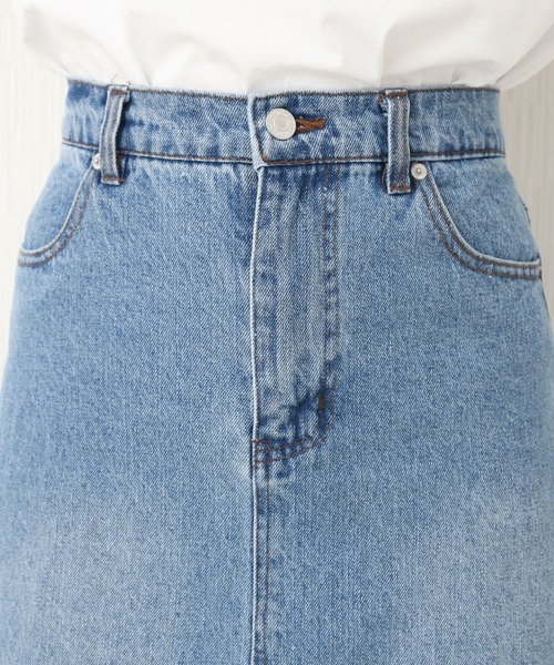 n'ee-ne（ネーネ）の「デニム　トラぺーズスカート（デニムスカート・レディース・ブルー/グレー/ホワイト・FREE）」の14枚目の写真