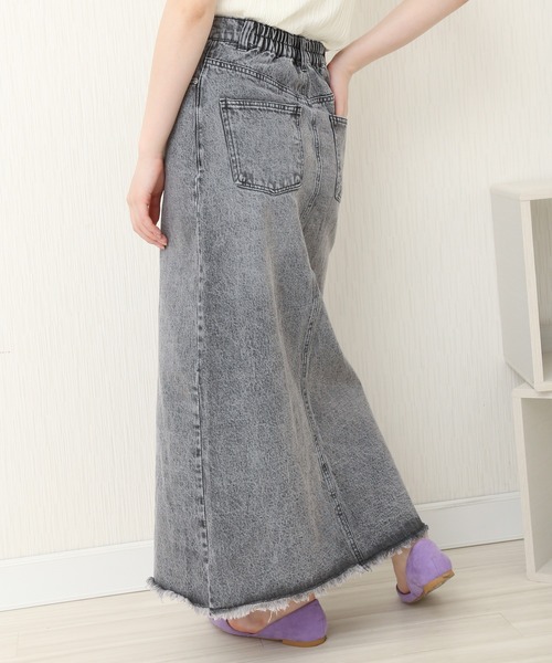 n'ee-ne（ネーネ）の「デニム　トラぺーズスカート（デニムスカート・レディース・ブルー/グレー/ホワイト・FREE）」の16枚目の写真