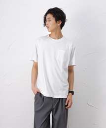 NAVY | 接触冷感機能 UVカット機能付き 半袖Tシャツ(Tシャツ/カットソー)