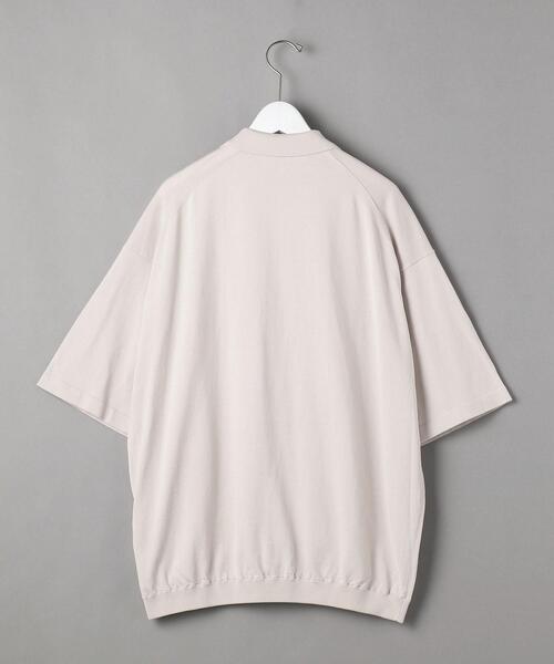 BEAUTY&YOUTH UNITED ARROWS（ビューティーアンドユースユナイテッドアローズ）の「BY GIZA コットン リラックスシルエット ニット ポロシャツ（ポロシャツ・メンズ・ネイビー/ナチュラル/ケリー・SMALL/MEDIUM/LARGE/X-LARGE）」の19枚目の写真