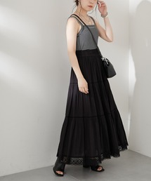 Chico | 梯子レース切替ティアードスカート(スカート)