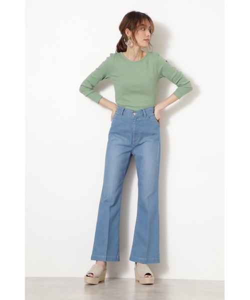 JILL STUART（ジルスチュアート）の「LE MINOR バッククロスTシャツ（Tシャツ/カットソー・レディース・ブラウン/パープル/グリーン・FREE）」の5枚目の写真