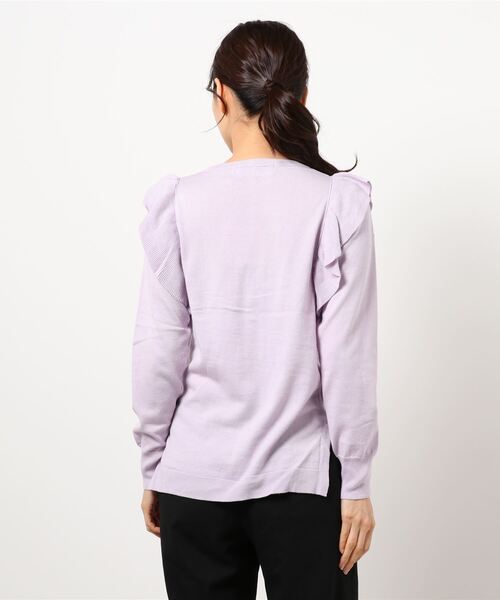 PRIORITY（プライオリティー）の「ニット（ニット/セーター・レディース・パープル/ネイビー/ブルー・M）」の5枚目の写真