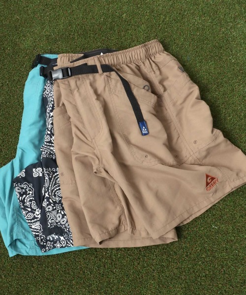 GERRY（ジェリー）の「GERRY（ジェリー）接触冷感・紫外線カット・水陸両用ベイカーポケット ナイロンハーフパンツ/ガーデニングポケットショーツ メンズ（その他パンツ・メンズ・チャコールグレー/ブラック/ベージュ/グリーン/エメラルド/マスタード/ネイビー/パープル/ブラック系その他/ブルー/サックスブルー/オリーブ/インディゴブルー/ブラウン系その他/オレンジ/レオパード/グリーン系その他/グレイッシュブルー/モスグリーン/サーモンピンク/グレイッシュベージュ/グレー系その他/セージグリーン/ライム/イエロー系その他/グレー/グレー系カモフラージュ/カモフラージュ/グリーン系その他3/グリーン系その他2/ピンク/ブラウン・L/LL/M）」の9枚目の写真