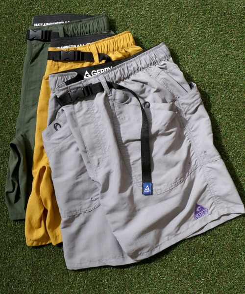 GERRY（ジェリー）の「GERRY（ジェリー）接触冷感・紫外線カット・水陸両用ベイカーポケット ナイロンハーフパンツ/ガーデニングポケットショーツ メンズ（その他パンツ・メンズ・チャコールグレー/ブラック/ベージュ/グリーン/エメラルド/マスタード/ネイビー/パープル/ブラック系その他/ブルー/サックスブルー/オリーブ/インディゴブルー/ブラウン系その他/オレンジ/レオパード/グリーン系その他/グレイッシュブルー/モスグリーン/サーモンピンク/グレイッシュベージュ/グレー系その他/セージグリーン/ライム/イエロー系その他/グレー/グレー系カモフラージュ/カモフラージュ/グリーン系その他3/グリーン系その他2/ピンク/ブラウン・L/LL/M）」の5枚目の写真