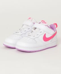 NIKE | NIKE ナイキ 12-16COURT BOROUGH LOW 2 (TDV) コート バーロウ LOW 2 TDV　KBQ5453 *111WHT/HYPRPK(スニーカー)