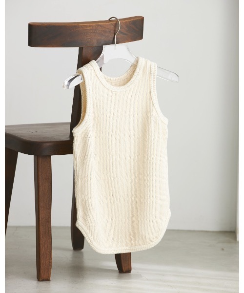 TODAYFUL（トゥデイフル）の「ラッセルニットタンクトップ（タンクトップ・レディース・チョコ/キナリ・FREE）」の6枚目の写真