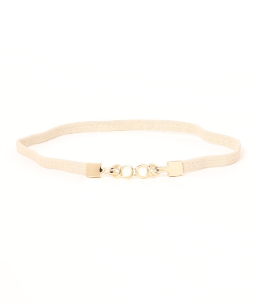 apres jour(アプレジュール)の「【apres jour×ARIAZ】パールゴムベルト(ベルト・レディース・ブラック/ダークブラウン/ベージュ・FREE)」の9枚目の写真