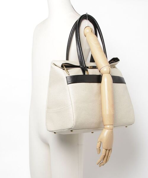 TOFF&LOADSTONE（トフアンドロードストーン）の「タイド キャンバス（トートバッグ・メンズ・ブラック/ブラック系その他・FREE）」の14枚目の写真