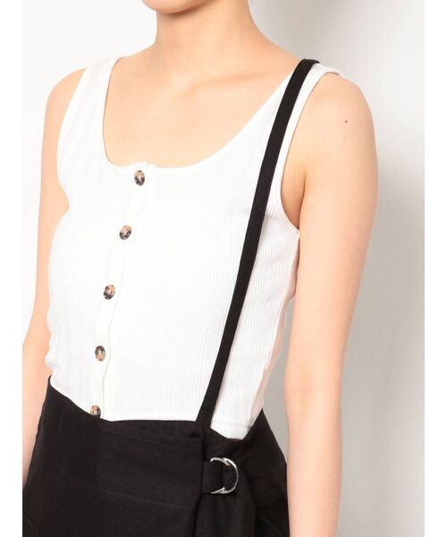 EVRIS(エヴリス)の「ワンショルサスペンダースカート(スカート・レディース・カーキ/ブラック・FREE)」の16枚目の写真