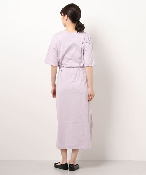 長 Note ワンピース Note ノートエシロンス のファッション Et Silence 60 スーピマコットン半袖マキシワンピース ワンピース ドレス Silence