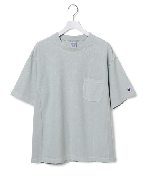 Champion(チャンピオン)の「【Champion for ADAM ETROPE'】別注リバースウィーブポケットT(Tシャツ/カットソー・レディース・ブルー系その他3/ライトグリーン・M)」の10枚目の写真