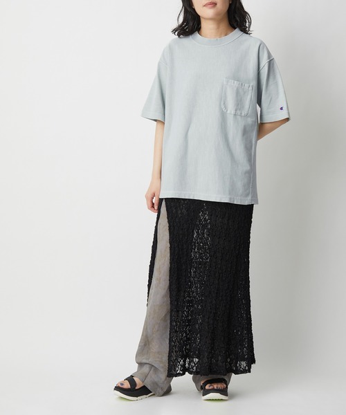 Champion(チャンピオン)の「【Champion for ADAM ETROPE'】別注リバースウィーブポケットT(Tシャツ/カットソー・レディース・ブルー系その他3/ライトグリーン・M)」の13枚目の写真